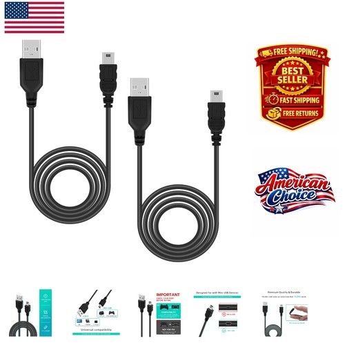 Durevole pack 3ft mini usb - durevole, 2-pack