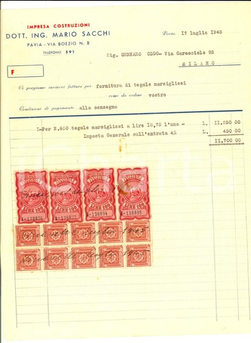 1945 pavia impresa - impresa, costruzioni