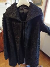 Pelliccia Persiano Autentica Anni 60/70 Vintage Nero taglia 42