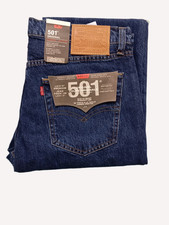 JEANS LEVIS 501 ORIGINALE UOMO REGULAR GAMBA DRITTA FIT BLU TUTTE LE TAGLIE