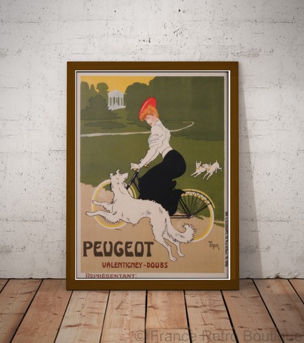 Affiche poster velo peugeot - affiche-poster,
