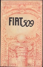 Depliant FIAT 509 Torpedo Spider Cabriolet Berlina - Barabino e Graeve 1926 