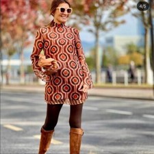 ZARA PRINTED ORGANZA DRESS
