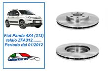 KIT 2 DISCHI DISCO FRENO ASSALE ANTERIORE ADATTI A FIAT PANDA 312 4X4 DAL 2012->