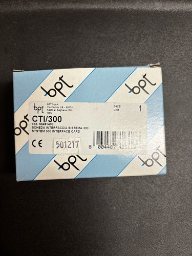Bpt cti 300 66481400 interf - bpt,