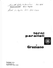 Graziano Sag 12 tornio Manuale uso e manutenzione PDF