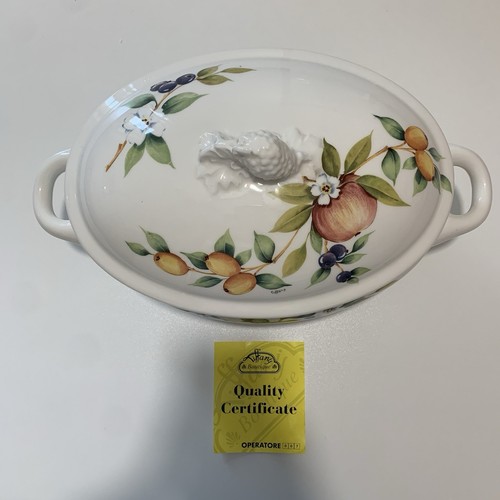 Zuppiera con coperchio vintage - coperchio,