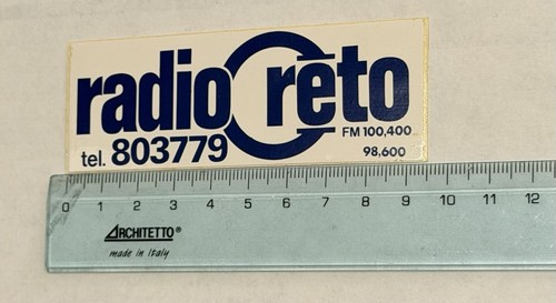 Adesivo vintage radio reto - vintage,