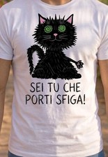 T Shirt Gatto Nero Tu Porti