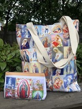 Borsa tote in tela Virgen de