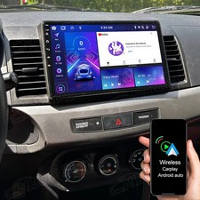 Autoradio 6+128GB Android 15 GPS Navi Carplay BT per Mitsubishi Lancer 2008-2017