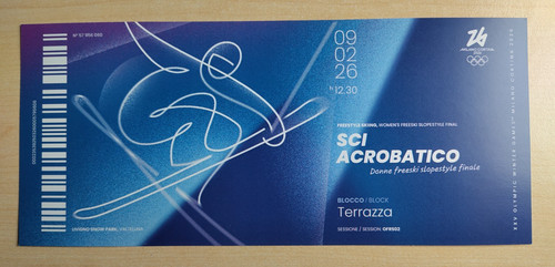 Biglietto ricordo olimpiadi - biglietto,