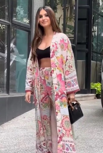 Kimono pantaloni lunghi - kimono, zara