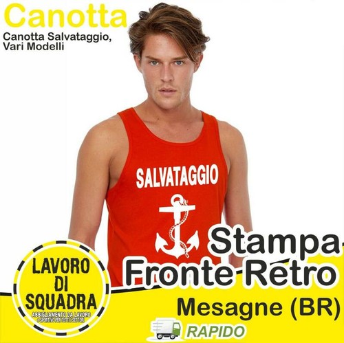 Canotta bagnino salvataggio - canotta,