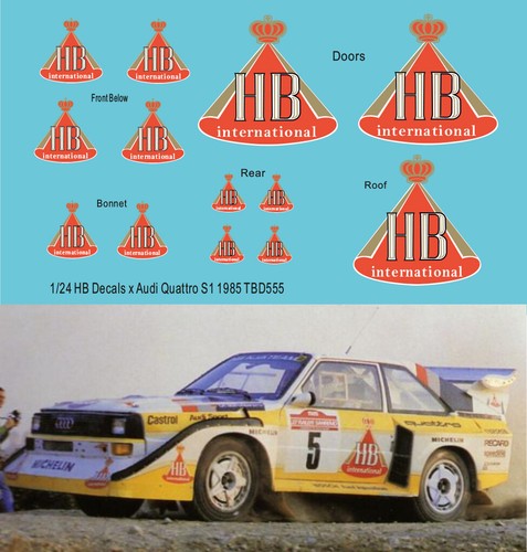 Decals per audi - 1/24,