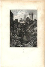 Stampa antica nepi veduta - antica,