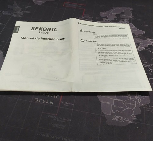 Manual instrucciones sekonic - instrucciones,