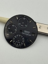 seiko quartz chronogrpah alarm 27.5mm dial quadrante