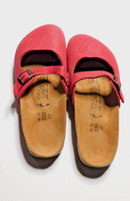 Birki's nuovo sandalo donna rosa scuro punta chiusa cinturino singolo 36N