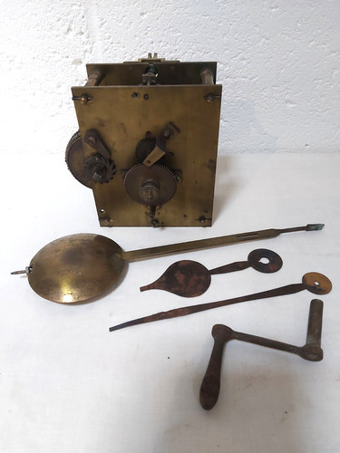 Antique fusee dial clock - dial,