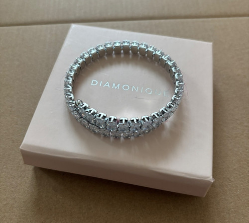 Diamonique flexible bangle - diamonique,