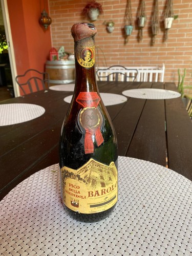 Vino rosso barolo 1964 - vino,