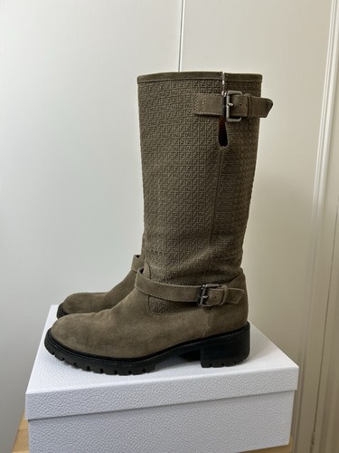 Fendi suede embossed motif - fendi, ff