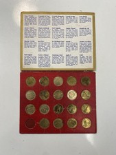 Shell Volistoria 1969 raccolta 19 medaglie volo pionieri aviazione spazio