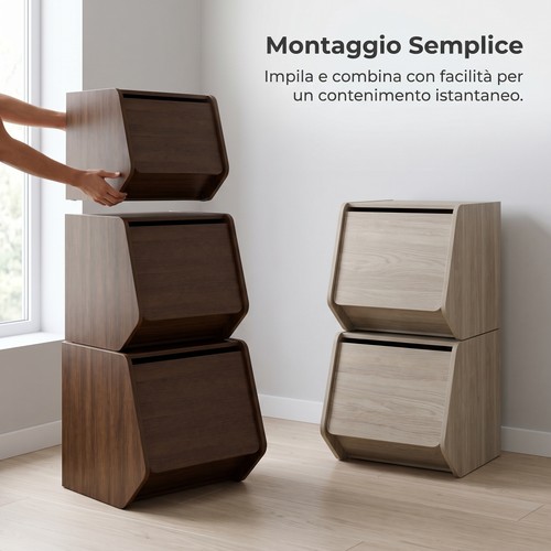 Mobile contenitore legno - mobile,