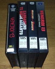 collezione 4 vhs VENERDÌ 13