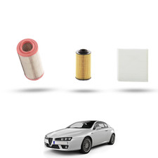 HOFFCAR Kit Tagliando compatibile con Alfa Romeo Brera (939) 3.2 JTS V6 24V 191k