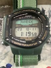CASIO ALT 6000 Mod. 950 TWIN SENSOR "VERDE MILITAR" WORKING !!!