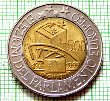 ITALY 1999 500 LIRE, European