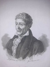 Ritratto/ Giuseppe Antonio Guattani Archeologo/ Roma Marcucci acquaforte 1837