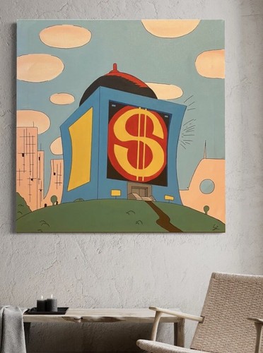 Quadro deposito zio paperone - quadro,
