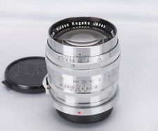 * CLA'd * Nikon S Nikkor 85 mm f2 per telemetro SP S2 S3 argento cromato #024418