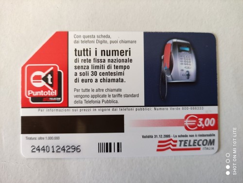 Scheda telefonica telecom - telecom, €