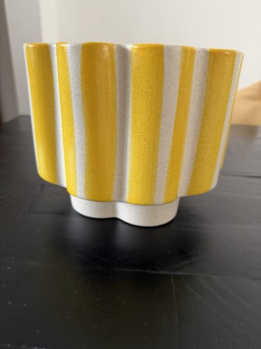 Vaso per piante righe - per, gialle