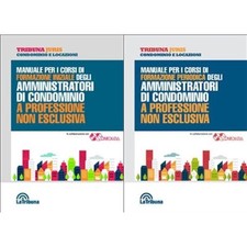 2 MANUALI CORSI FORMAZIONE PERIODICA AMMISTRATORI DI CONDOMINIO LA TRIBUNA NUOVO