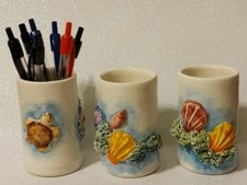  Portapenne in ceramica fatta