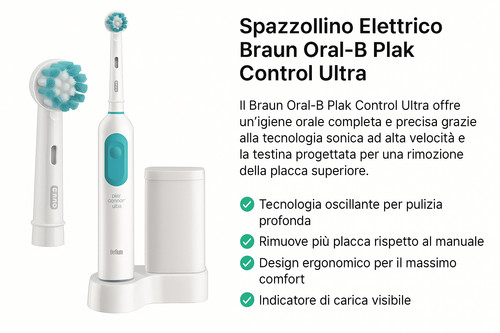Spazzolino elettrico braun - spazzolino,