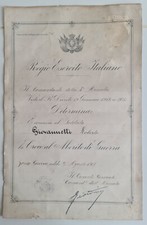 Diploma attestato concessione