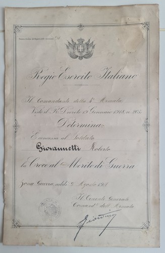 Diploma attestato concessione