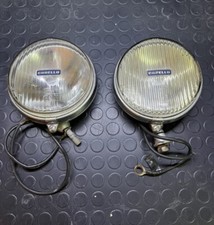 Fari Supplementari Carello Proiettori Fendinebbia Auto Epoca Cromati Luci Lamp