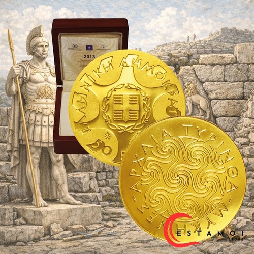 Moneta oro grecia - moneta, grecia,
