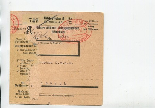 Deutsches reich paketkarte - reich,