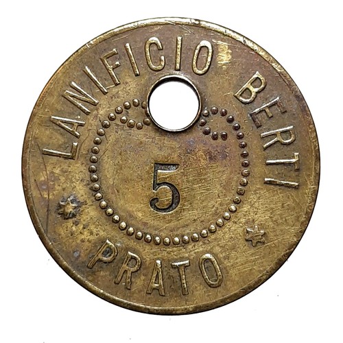 Gettone lanificio berti - gettone,