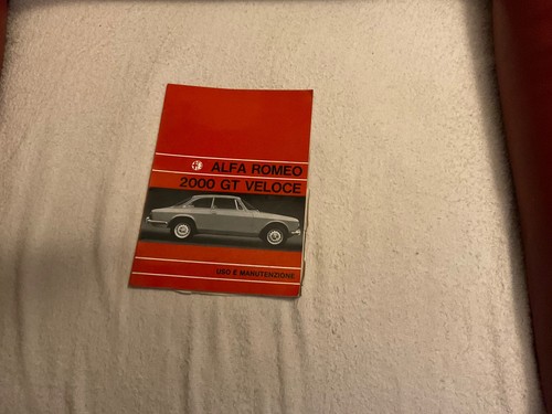 Alfa romeo 2000 veloce uso - alfa,
