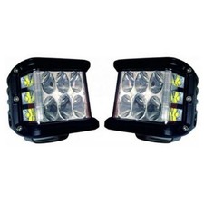 Coppia Fari LED CREE 45W con Luce Laterale per Fuoristrada Off-Road 4x4 12V-24V