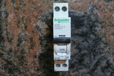 DISJONCTEUR 2POLE 16A COURBE D SCHNEIDER ELECTRIC A9P34616 MERLIN GERIN 16AMPERE
